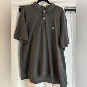 Brooks Brothers 346 Original Fit Polo ~ Gray ~ Size XL ~ 100% Cotton ~ Preppy